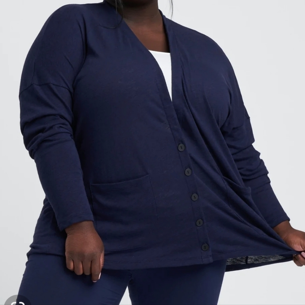 Universal Standard Lightweight VNeck Cardigan with Front Pockets  Vanity…